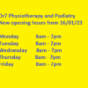 Dr7 new opening hours 16/01/23