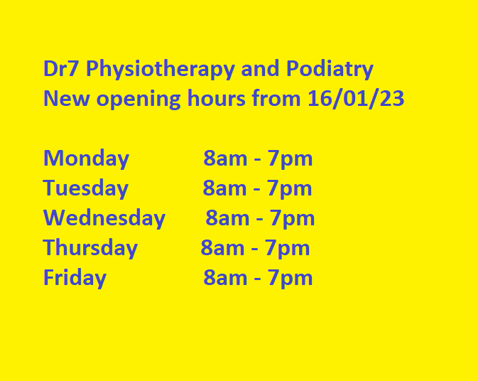 Dr7 new opening hours 16/01/23